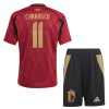 Original Trikotsatz Belgien Carrasco 11 Heimtrikot EURO 2024 Für Kinder